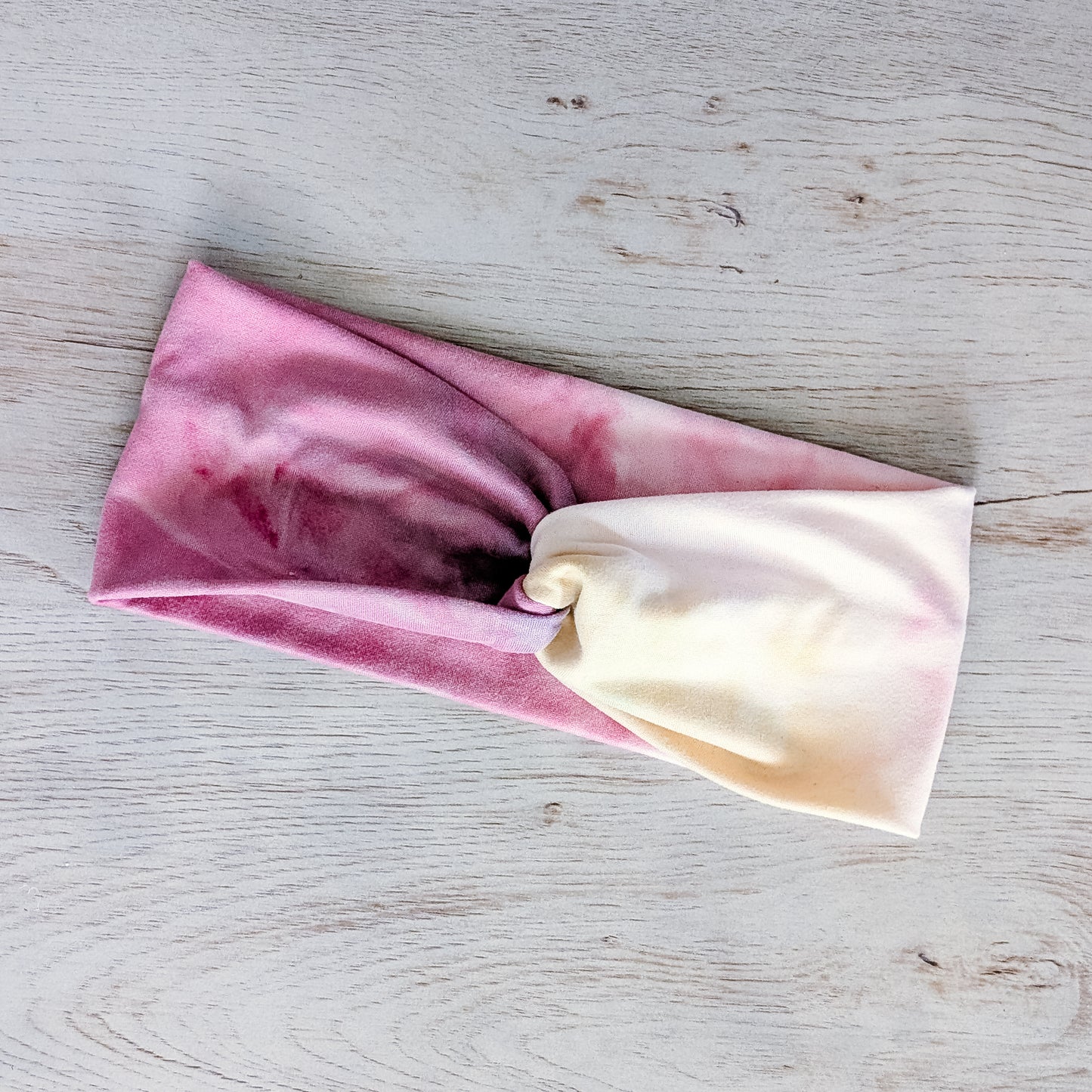 Mauve and Yellow Tie Dye Knotem