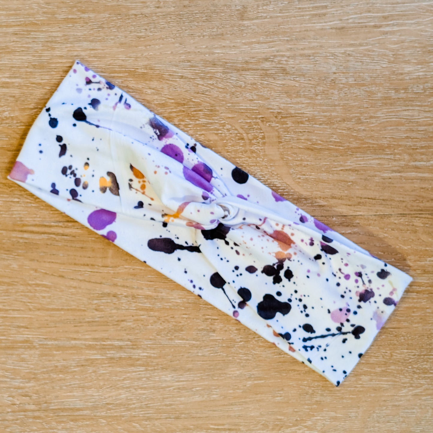 Black and Purple Paint Splatter Knotem