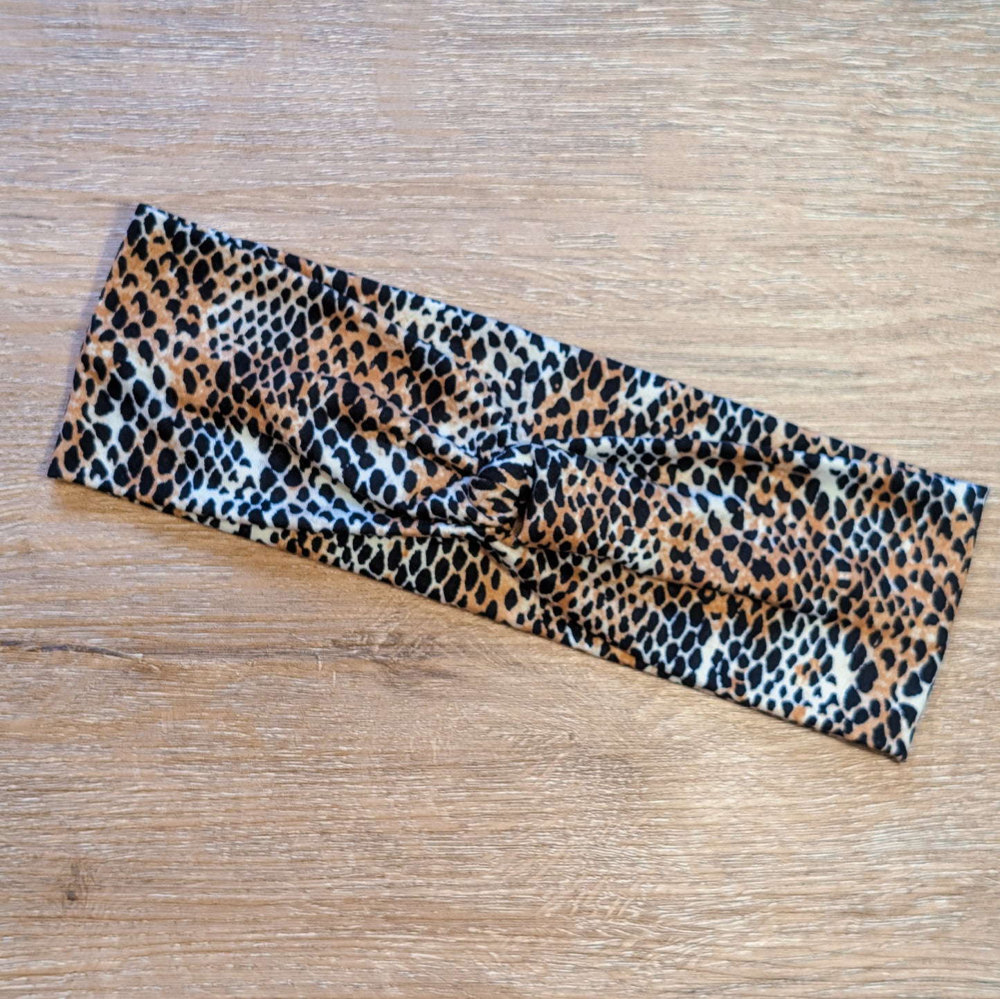 Dark Tan and Black Animal Print Knotem