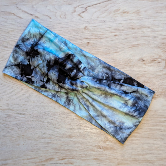 Black and Mint Green Tie Dye Knotem