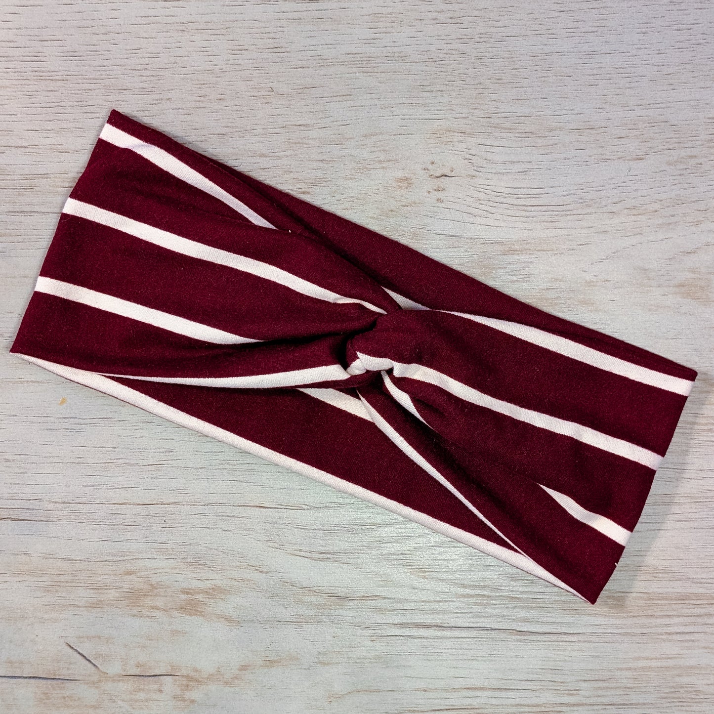 Maroon w/White Stripes Knotem