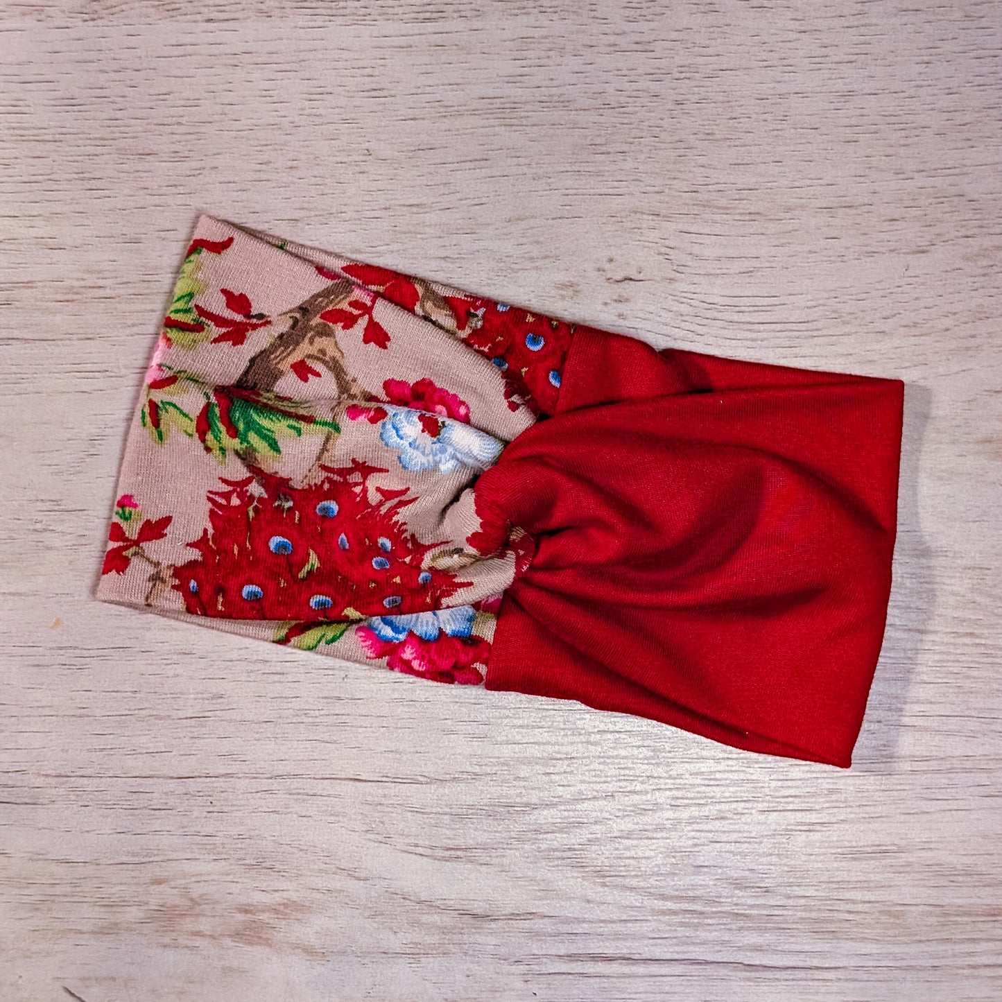 Two Tone Red Floral Knotem
