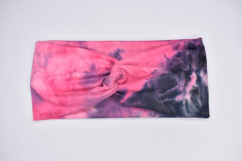 Hot Pink and Navy Tie Dye