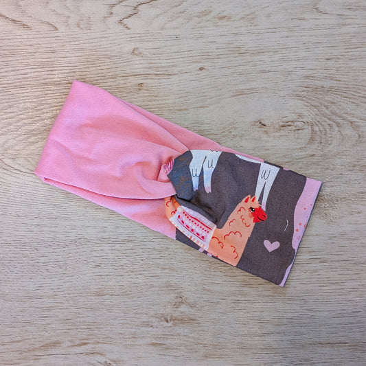 Two Tone Pink Llama Knotem