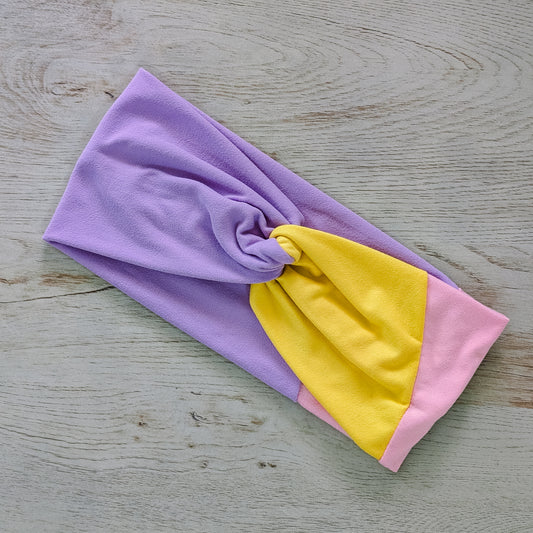 Three Tone Pink, Yellow and Purple Knotem