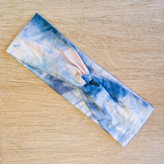 Navy and Tan Tie Dye Knotem
