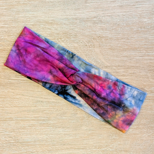 Dark Purple and Blue Tie Dye Knotem