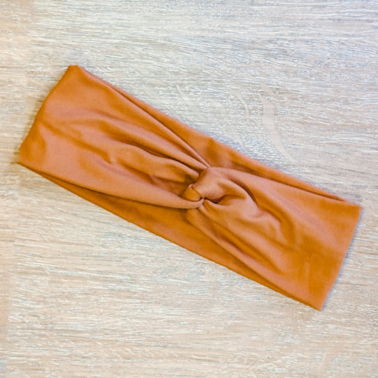 Solid Mustard Brown Knotem