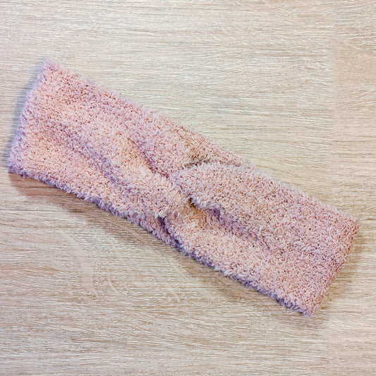 Light Mauve Fuzzy Sweater Knotem