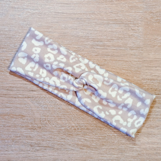 Tan Animal Print Sweater Knotem