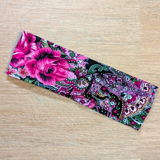 Purple and Olive Floral Knotem