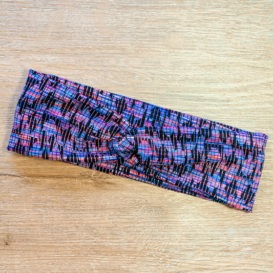 Pink, Purple and Blue Striped Athletic Knotem