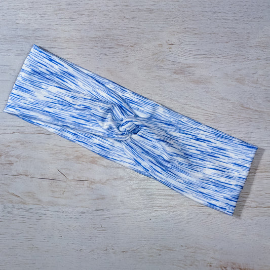 Blue and White Pin Stripes Knotems