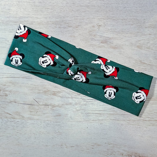 Mickey Santa on Green Knotems