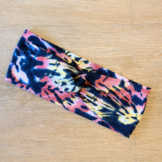 Navy and Rust Tie Dye Knotem