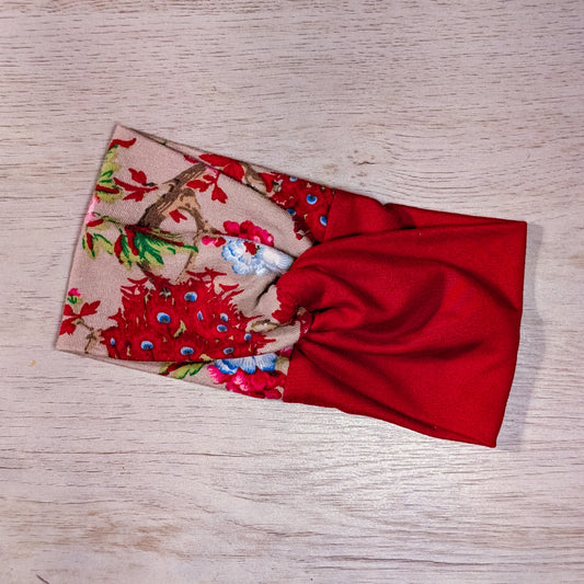 Two Tone Red Floral Knotem