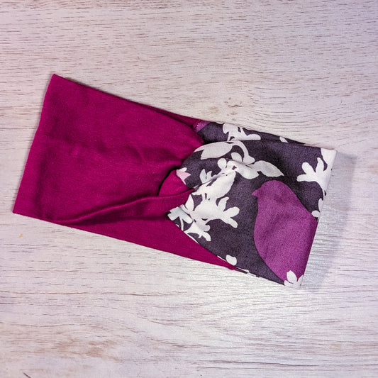 Two Tone Plum w/Purple Bird Knotem