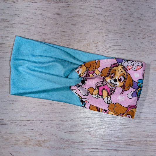 Two Tone Turquoise Skye Paw Patrol Knotem