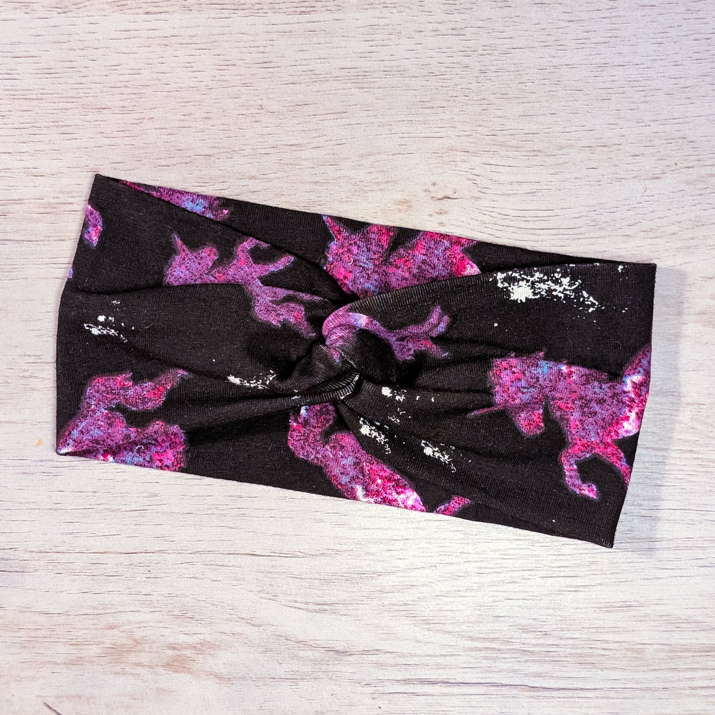 Pink Unicorns on Black Knotem