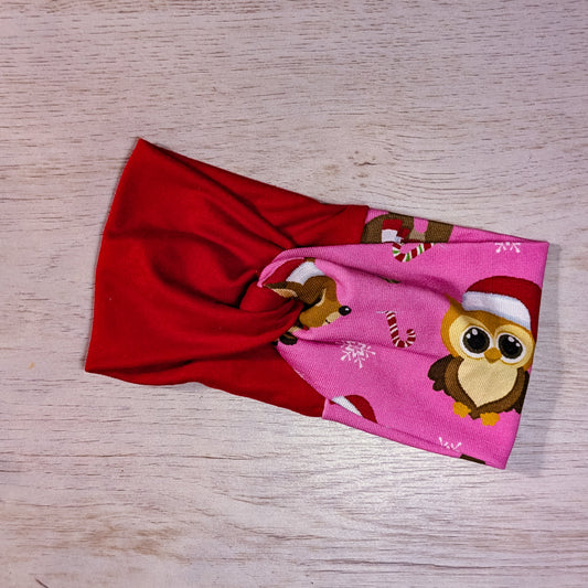 Two Tone Christmas Owl Knotem