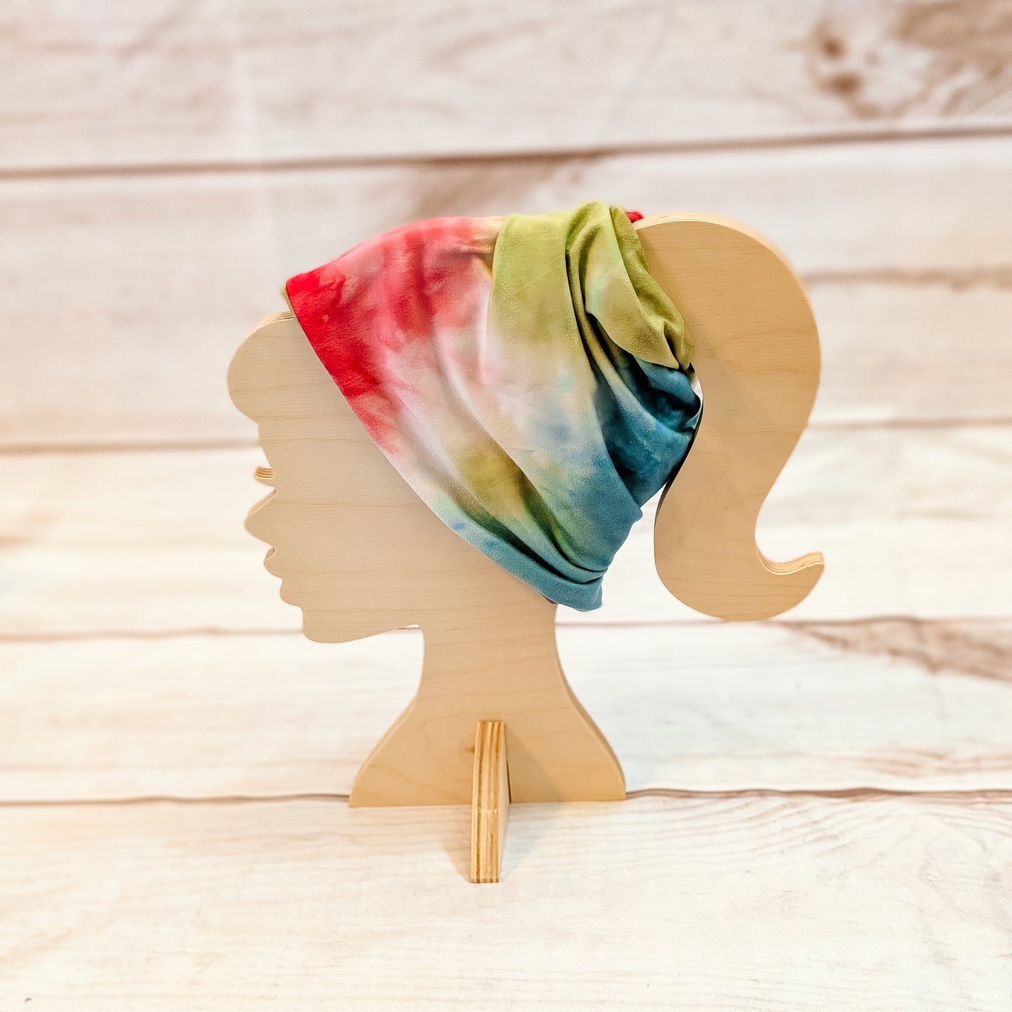 Watermelon, Olive and Teal Tie Dye Twistem