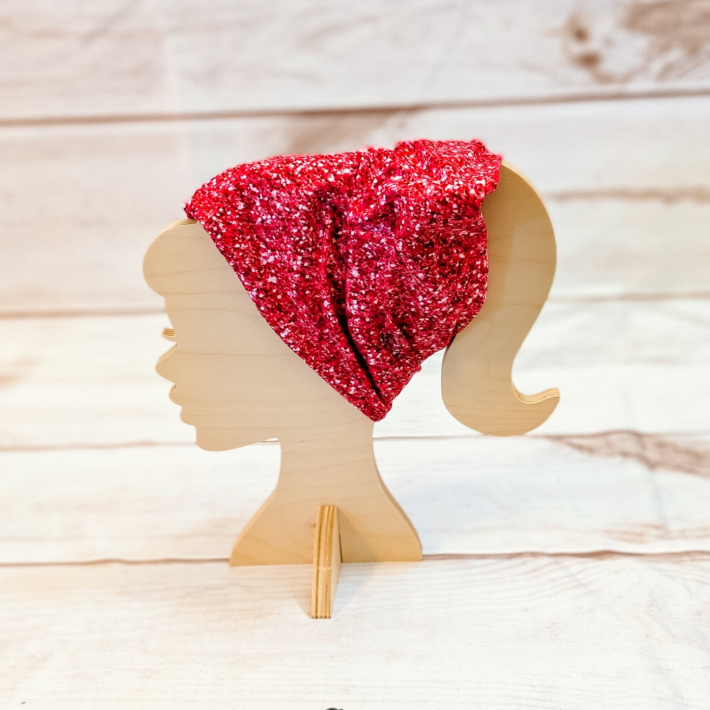 Dark Pink Faux Glitter Twistem