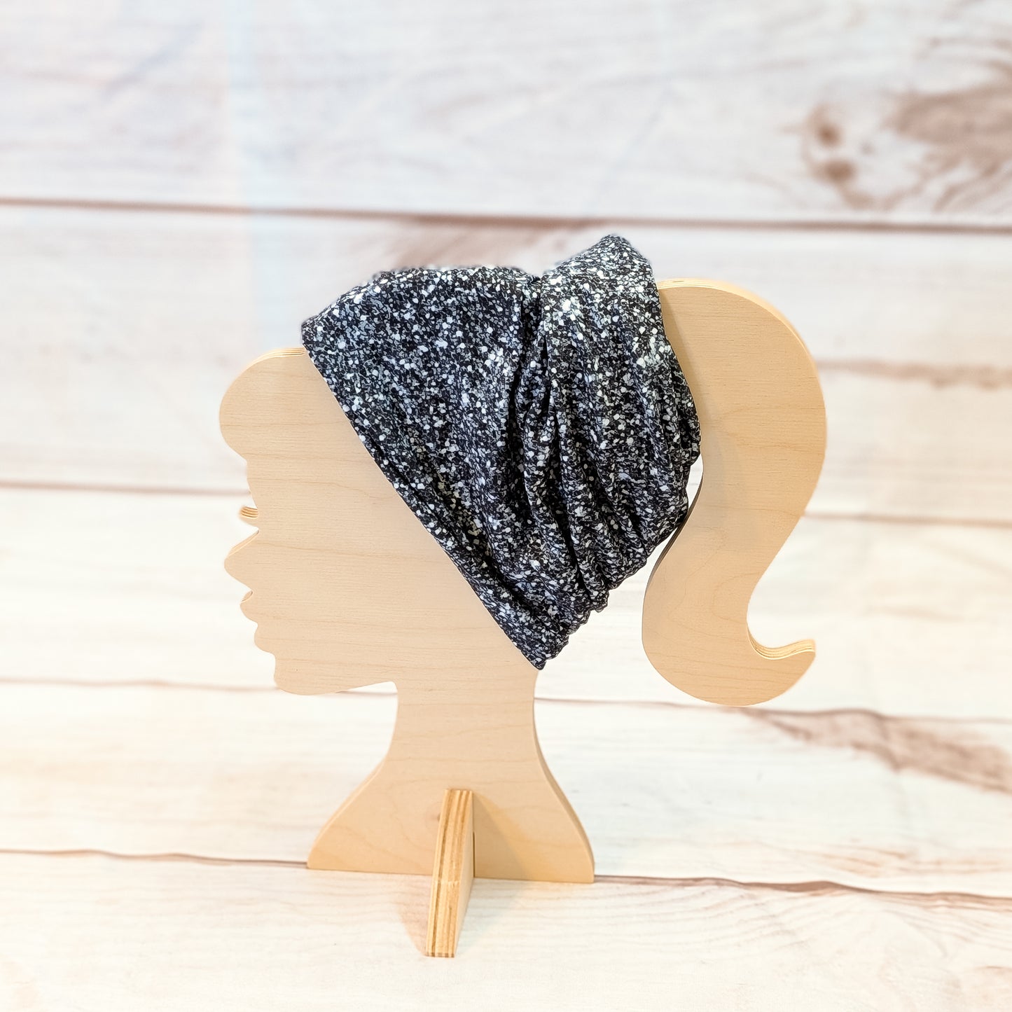 Faux Black Glitter Twistem